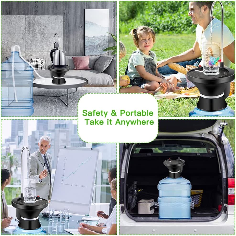 Smart Water Gallon Dispenser, Electric Rechargeable Water Pump, Home Bottled Water Pump, Water Bottle Pump Dispenser, Portable Desktop Water Dispenser, Bucket Bottle Dispensers For Kitchen, Universal Electric USB Water Dispenser Smart Water Gallon Dispenser, Electric Rechargeable Water Pump, Home Bottled Water Pump, Water Bottle Pump Dispenser, Portable Desktop Water Dispenser, Bucket Bottle Dispensers For Kitchen, Universal Electric USB Water Dispenser